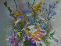 Il vaso di fiori  Olio su tela - 50 x 40